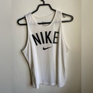 White Nike tank top
